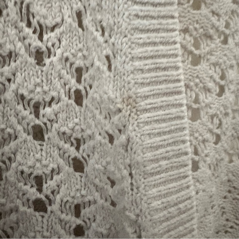 Gilly Hicks Cardigan Sweater with Open Knit Design - Picture 6 of 7